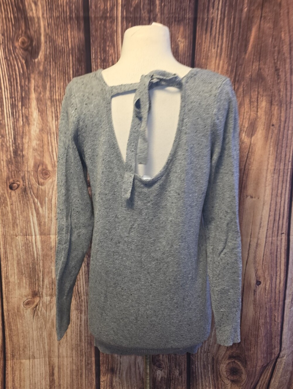 Motherhood Maternity Sweater Size L Gray Speckles - Picture 3 of 8